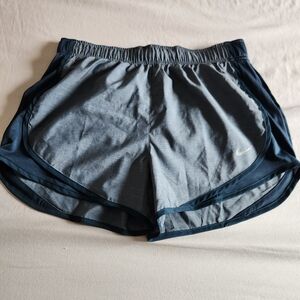 Nike Women's Blue and Gray Athletic Shorts